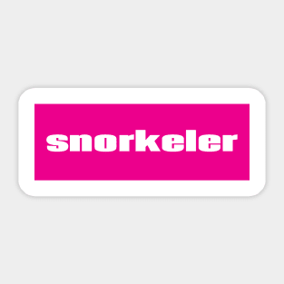 Snorkeler Sticker